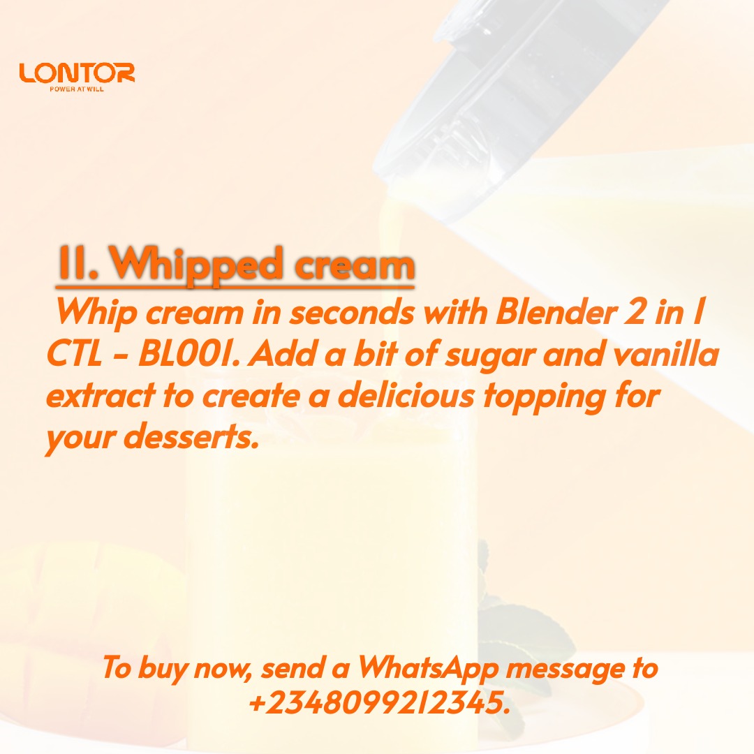LontorNgr's tweet image. Please, like, comment, share and share. Thank you.

#LontorNgr #LontorBlender #powerfulblender #CTLBL001 #kitchenessentials #Lagos #Nigeria