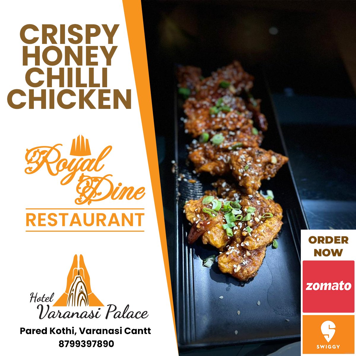VaranasiPalace's tweet photo. Order Now: https://t.co/OODMoQc2cQ
https://t.co/aDqnEAGCcS
Crispy Honey Chilli Chicken is the most mouth-watering cuisine for snacks. Try it at Royal Dine Restaurant, Hotel Varanasi Palace, Varanasi Cantt
#mouthwateringfood 🍗#yummy  #varanasi #varanasifood #food #foodlover https://t.co/MWuiocKGMf