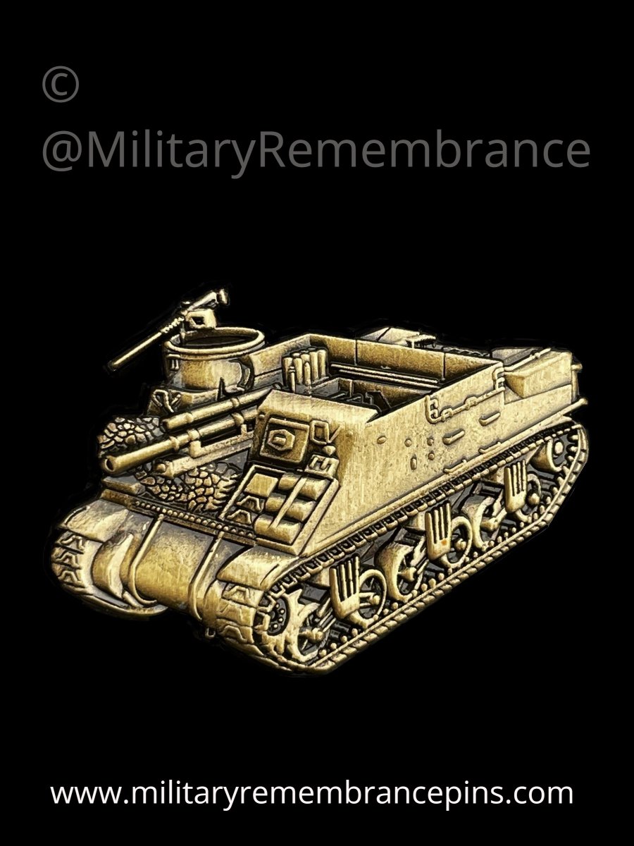 Today's Highlighted Product.
M7 PRIEST 105MM HOWITZER LAPEL PIN
45mm 2x Rear Pins for added security &amp; Anti Rotation #rememberanceday #army #usarmyveterant #armouredvehicle #remembrance #lapelpins #military #M7 #trackedvehicle
