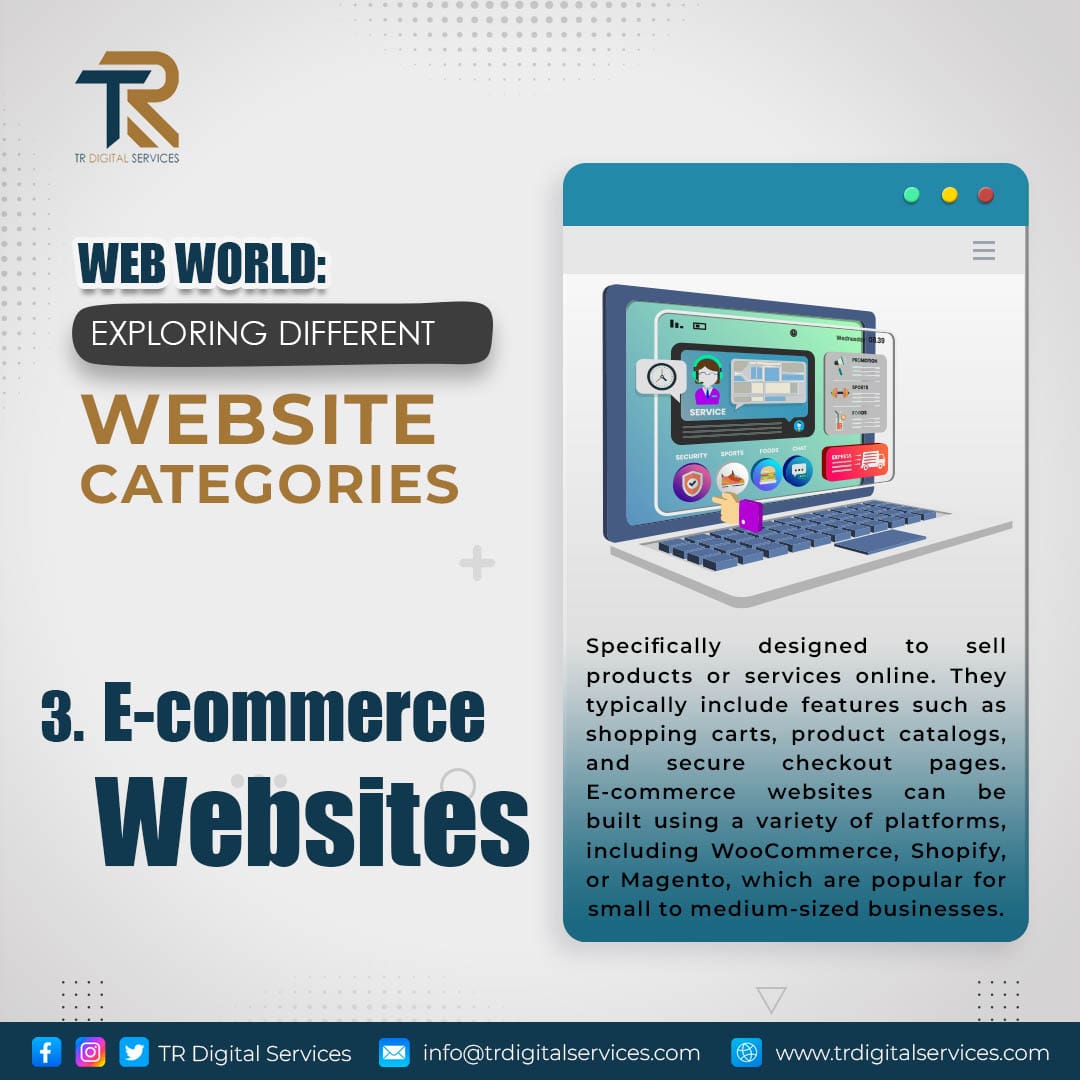 TRDigitalSrvcs's tweet image. Ready to take your business online?

Look no further than #EcommerceWebsites! These sites offer all the tools you need to sell products or services online, including shopping carts, product catalogs, and secure checkout pages.

Contact us now at trdigitalservices.com/contact/

#WebWorld