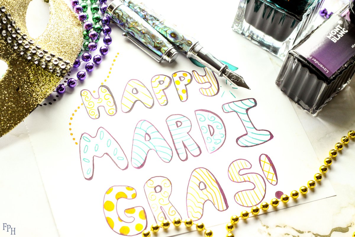 FtnPenHospital's tweet photo. From bead to shining bead, happy Mardi Gras!
https://t.co/FFRJ3uMwFb
#montblanc #monteverde #abalone #invincia #mardigras2023 #fattuesday #lettering #fountainpen #fountainpenink #fountainpenlovers #fph https://t.co/LVMZGhkeEz