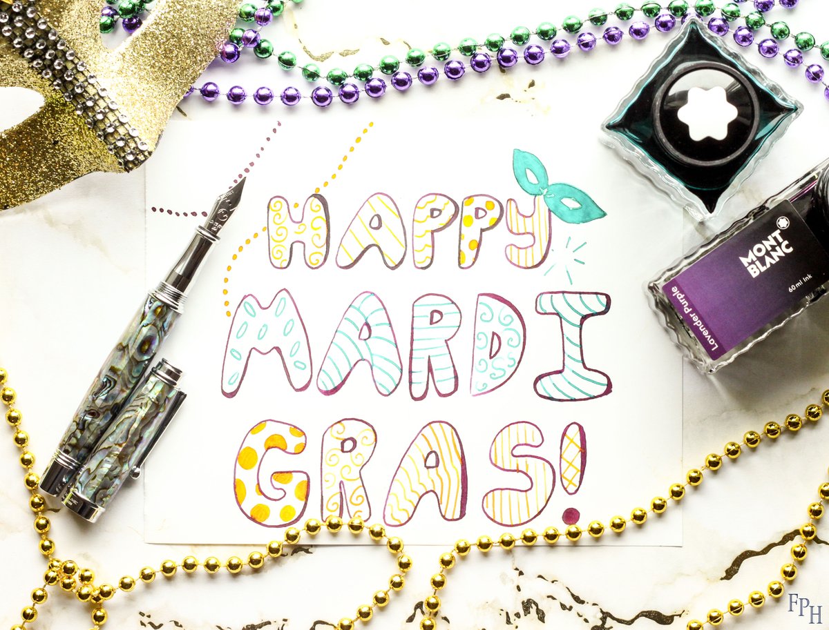FtnPenHospital's tweet photo. From bead to shining bead, happy Mardi Gras!
https://t.co/FFRJ3uMwFb
#montblanc #monteverde #abalone #invincia #mardigras2023 #fattuesday #lettering #fountainpen #fountainpenink #fountainpenlovers #fph https://t.co/LVMZGhkeEz