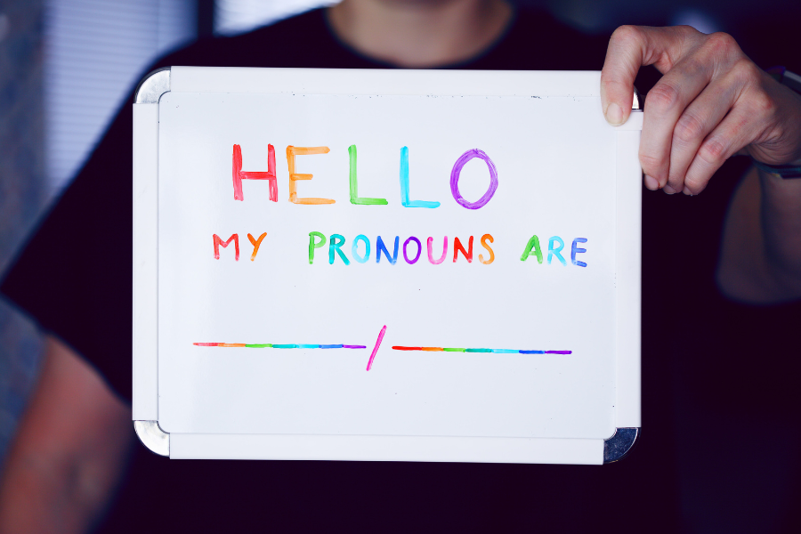 Let's create a respectful and inclusive workplace! Use correct pronouns and promote understanding of different gender identities.

Find out more here: bit.ly/3ShOu2H

#InclusivityMatters