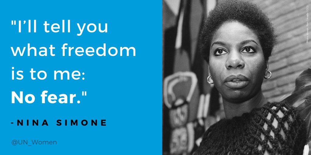 We can use the power of music to inspire and speak up for equal rights, like Nina Simone, born #OnThisDay in 1933.

#BlackHistoryMonth