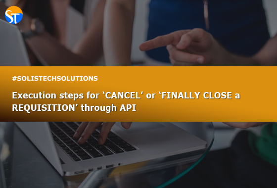 Solistech's tweet photo. See the steps to execute CANCEL or FINALLY CLOSE a REQUISITION through API in our latest blog post:
https://t.co/8VS0Py6dlN
.
.
.
#OracleSupport #OracleEBS #DatabaseSupport #ERP #OracleAppsTechnical #ManagedServices #solistechsolutions #oracleapplications #OracleServices https://t.co/w53bTWwHwZ