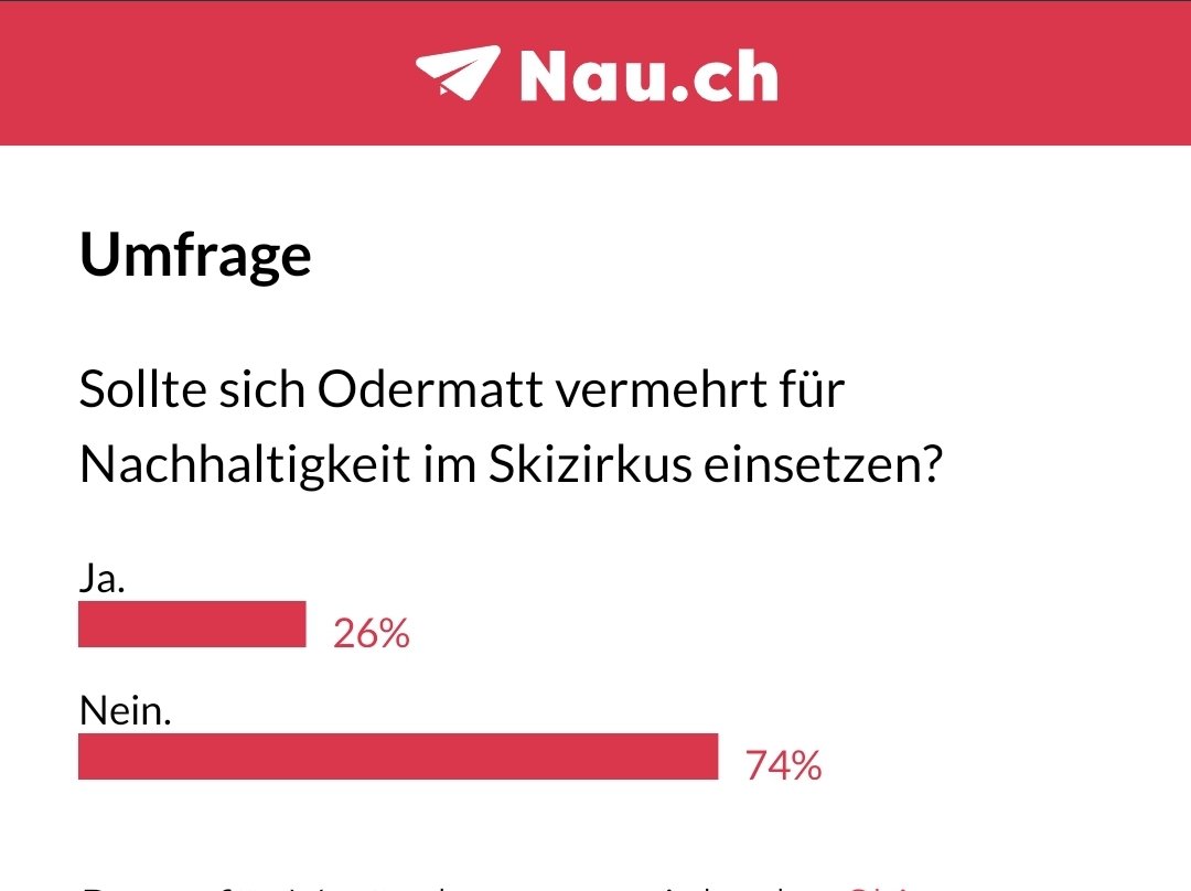 @BenWeinmann @swissskiteam @greenpeace_ch @AargauerZeitung @LuzernerZeitung @tagblatt_ch Odermatt scheint ziemlich vernünftig.
_