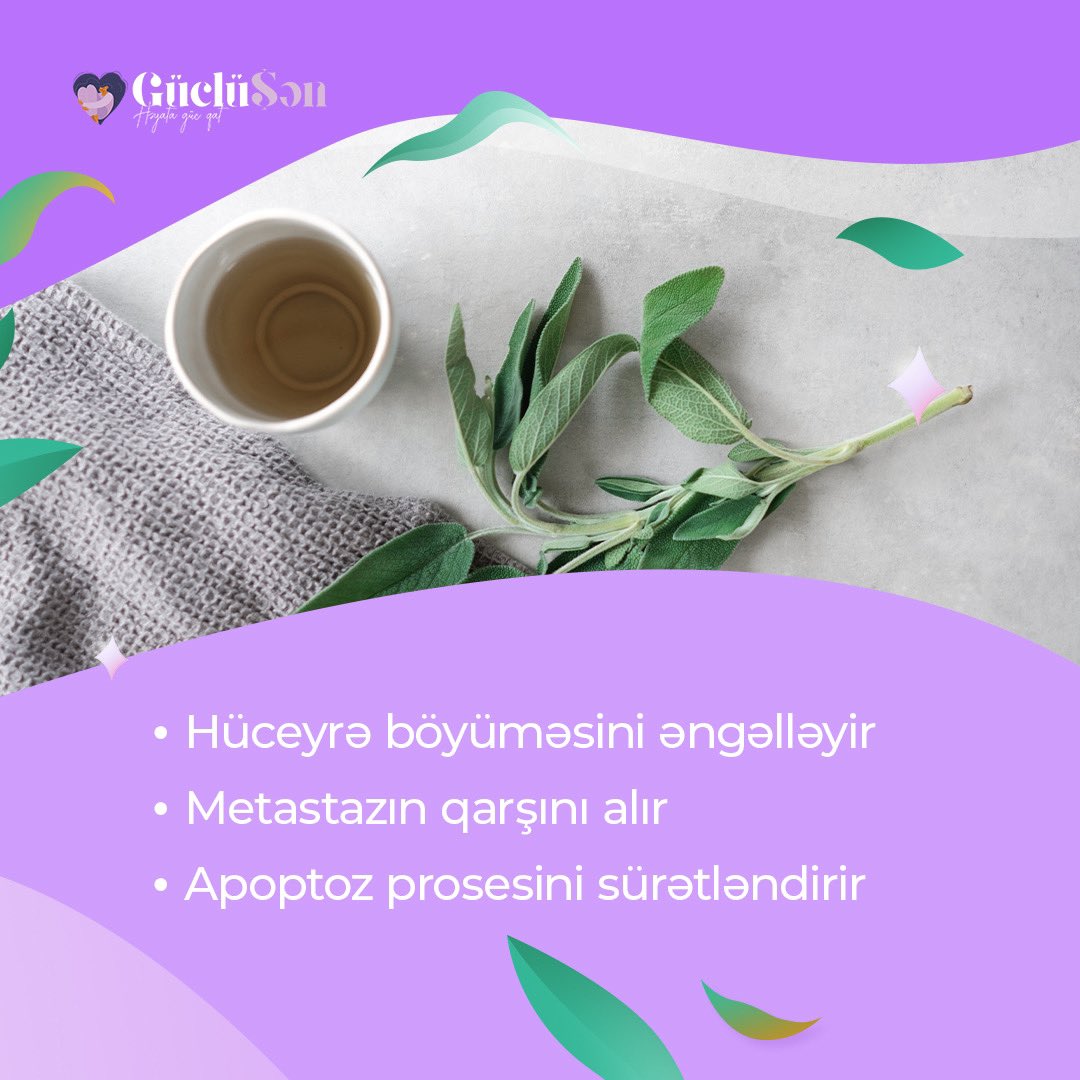 Süd vəzi xərçəngi ilə mübarizədə yaşıl çaylar güc mənbəyin olacaq! 🫖

Sən də xərçənglə mübarizənə dad qatmaq üçün yaşıl çaylara üstünlük verməyi unutma. Nuş olsun! 💪😉
