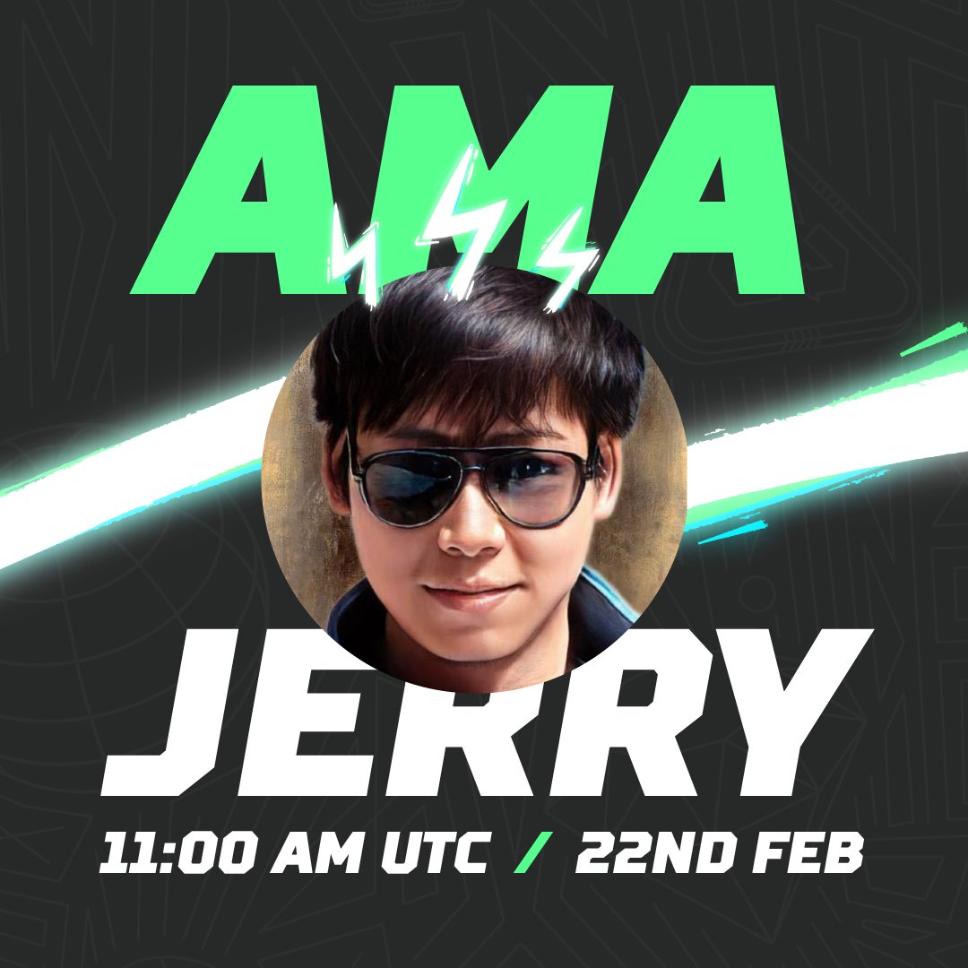 Stepnofficial's tweet photo. STEPN co-founder @Jerry10240 will hold a text AMA in our Discord on Wednesday 💚
Start levelling up now to be able to ask him your question 🫡
➡️ https://t.co/sZQod9rmyh ⬅️
#STEPN #MOOAR #FSL #JerryAMA https://t.co/L2Q6HDtLLe