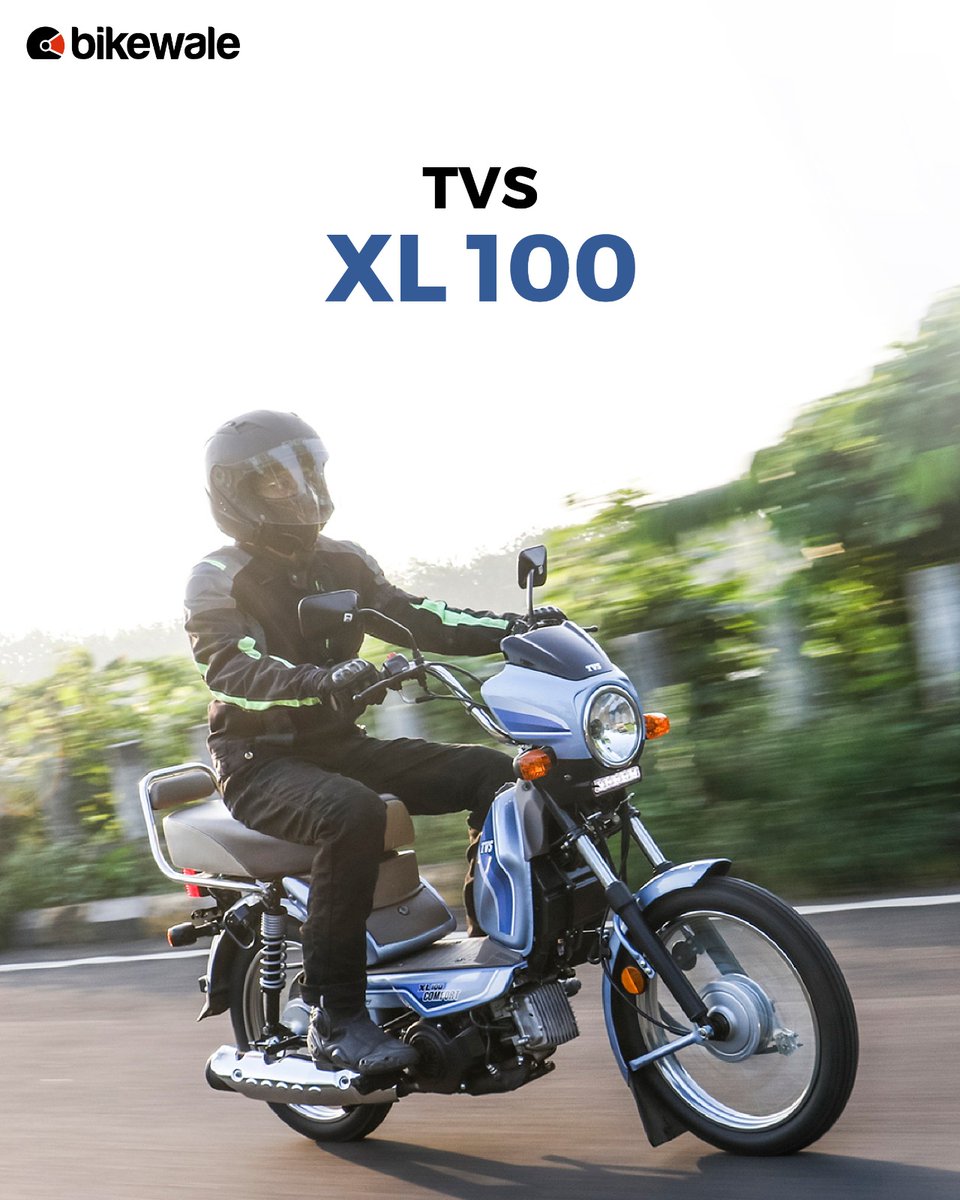 BikeWale's tweet photo. #TVS Motor Company has cleverly preserved the styling of the little moped, making it highly recognizable from the highly-popular versions of the past. 
Get more details: https://t.co/vi6E8gt1mt

#BWPhotos #xl100 #tvsxl100 https://t.co/aaOFsP4Z1i