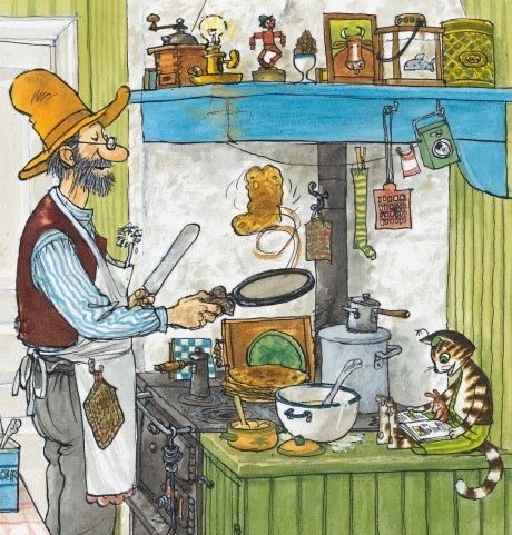 Sven Nordqvist (Swedish)
He has won many prizes and accolades for his series of books featuring these two characters.   Pettersson and Findus.   Translated into many languages and a series on tv in1999