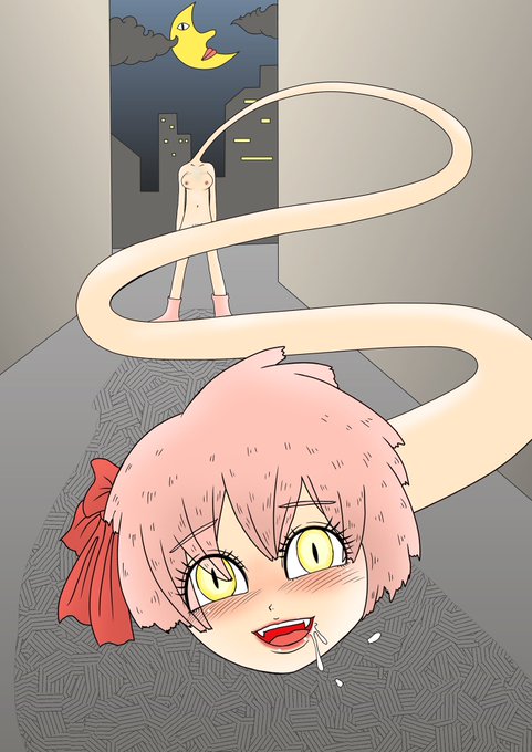 ろくろっ首の痴女。
この後妖怪ハンターにめちゃくちゃに殺されました。
#無名絵師
#落書き
#落書き好きと繋がりたい 