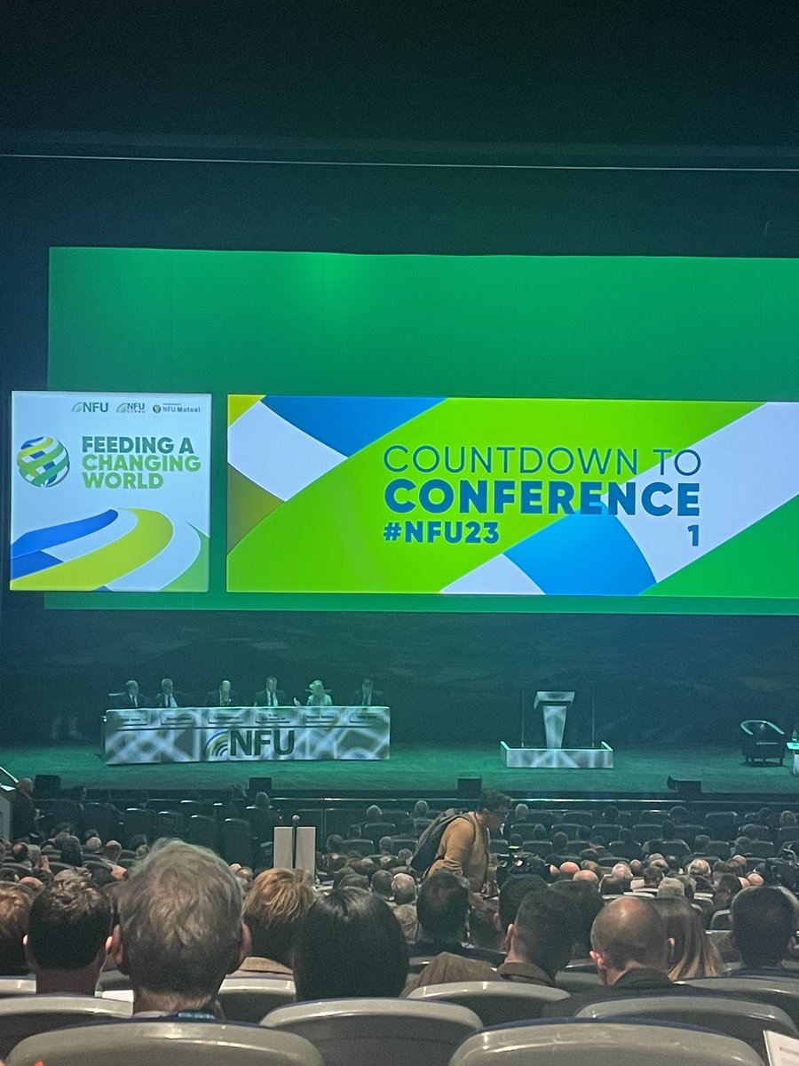 Here we go.. <a href="/NFUtweets/">National Farmers' Union</a> conference 2023 #BackBritishFarming