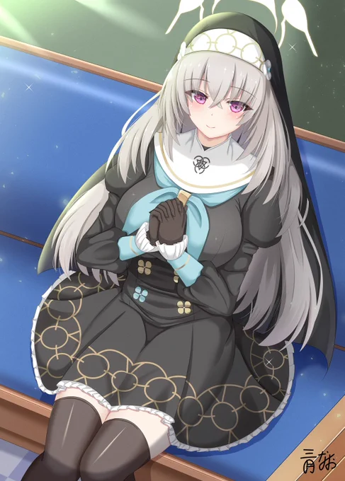 サクラコ様☆#ブルアカ #ブルアカ2周年アート 