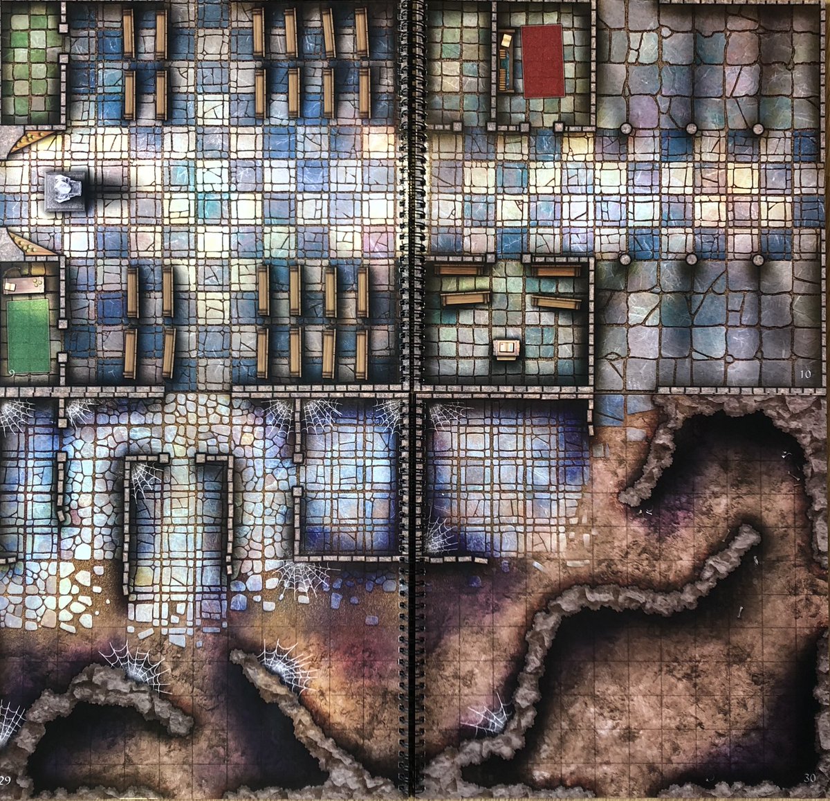 LokeBattlemats's tweet image. Some of my favourite combinations from our brand new map books Castles, Crypts &amp;amp; Caverns! Where will the adventure take you? #dnd #rpgmaps #battlemap