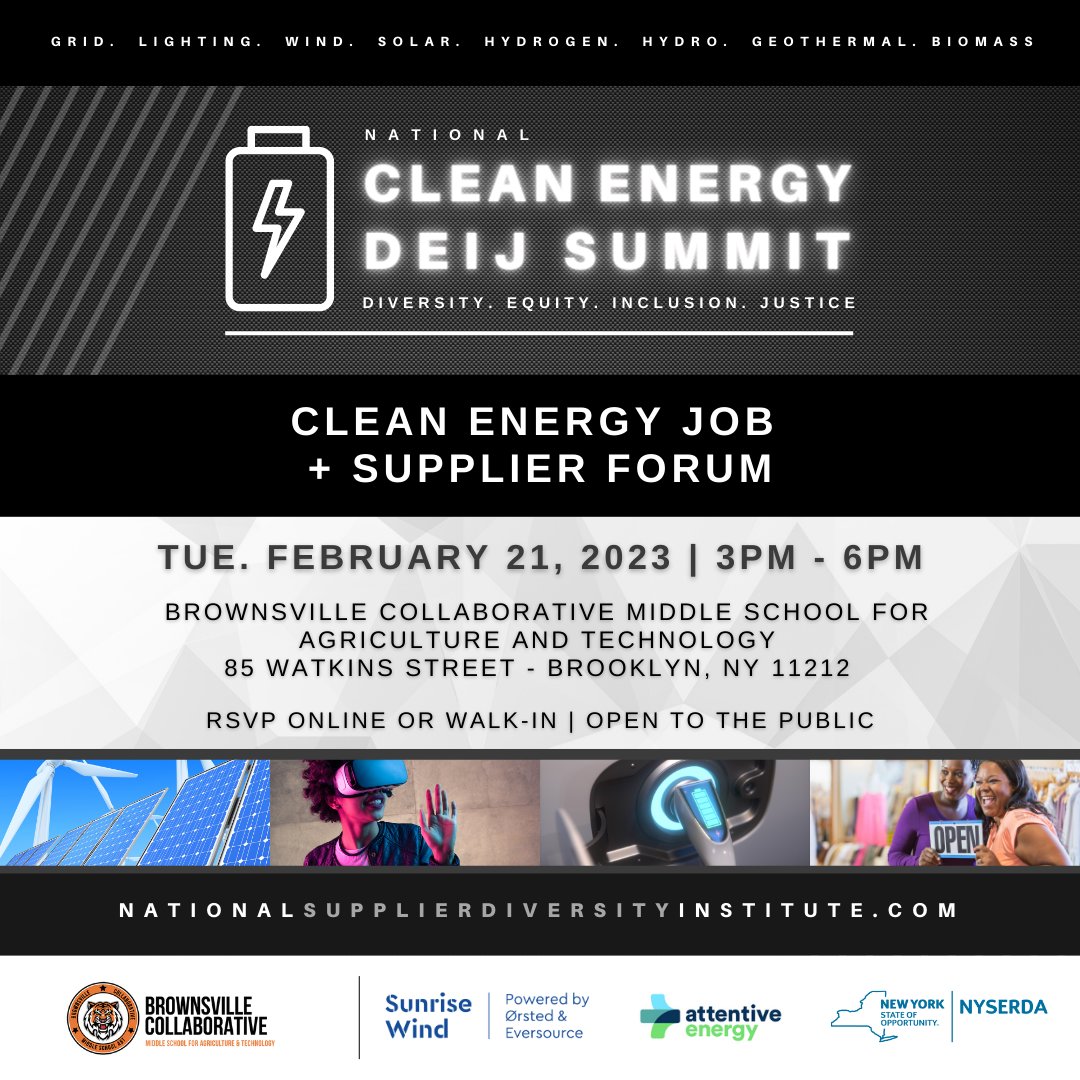 Do you want a Career in Clean Energy or Construction?  Please join us today, at Brownsville Collaborative Middle School <a href="/3PM/">Sexual GIF</a>. Bring your family, friends and neighbors.  Click the link to register:  nationalsupplierdiversityinstitute.com...