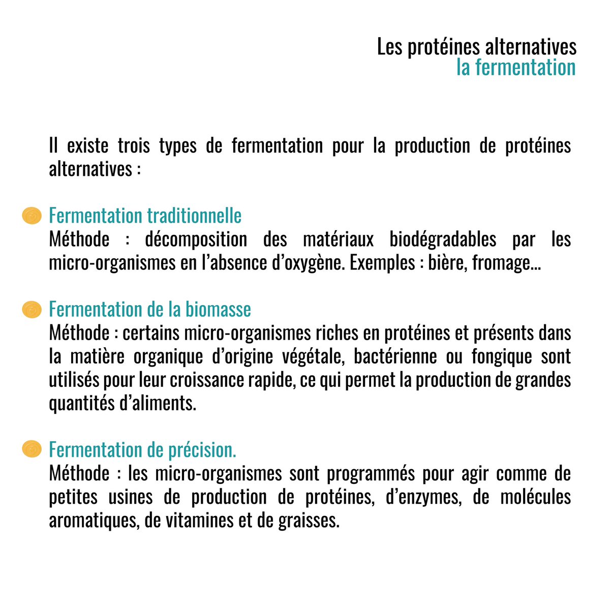 institutproteus's tweet photo. Les protéines alternatives : le végétal et la fermentation.

Rendez-vous jeudi, ici-même, pour un fun fact sur la fermentation 🧐

#SachezLe #protein https://t.co/HusuXuSWSk