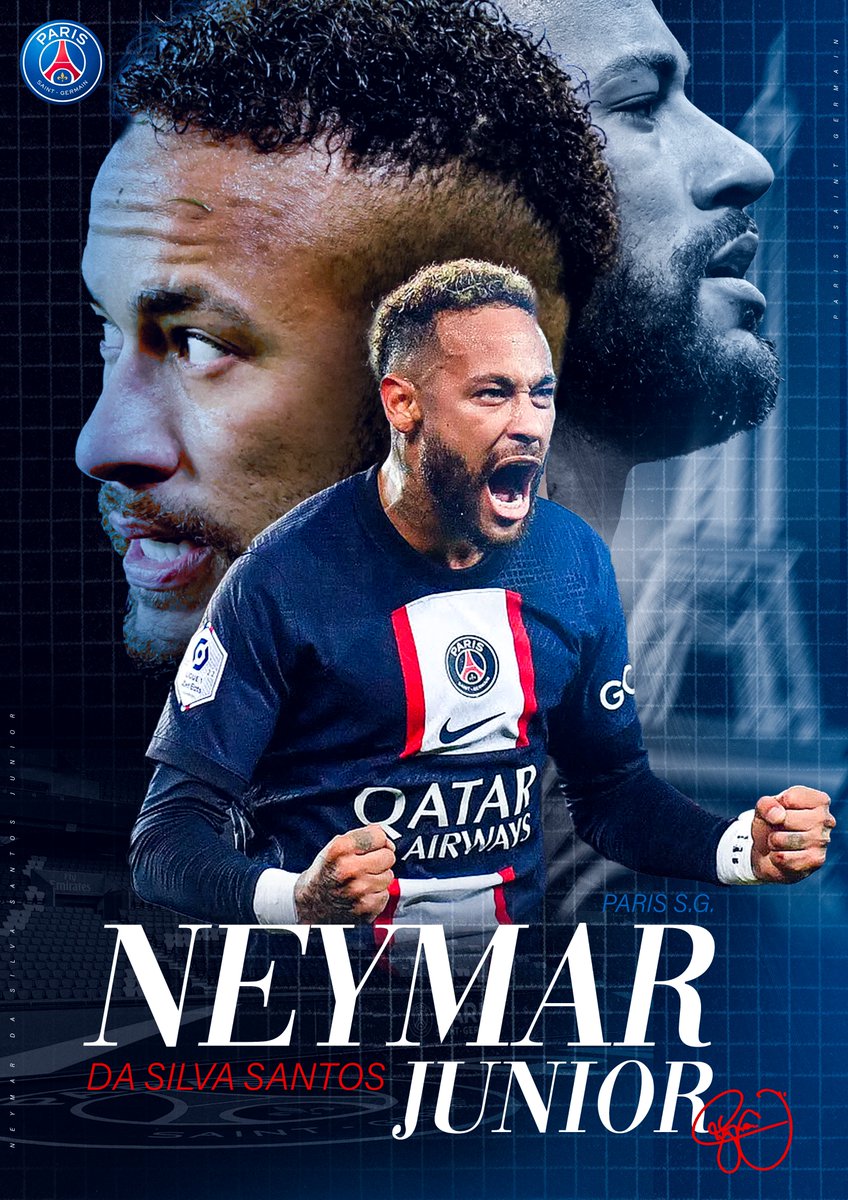 TRportdesign's tweet photo. Neymar JR x Paris Saint-Germain https://t.co/N9WgUOW5UN