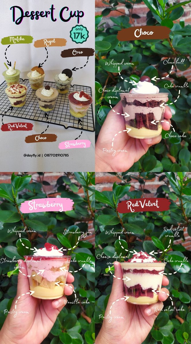 FFOODFESS's tweet photo. Hallo temen2 fess 
Aku lagi open PO Dessert Cup nih, cuma 17k aja kok.. 
Dom Malang kota ya.. 
Kalau mau tanya2 bisa wa/cek ig kita yaa, terima kasih.. https://t.co/C6qEsU6gy8