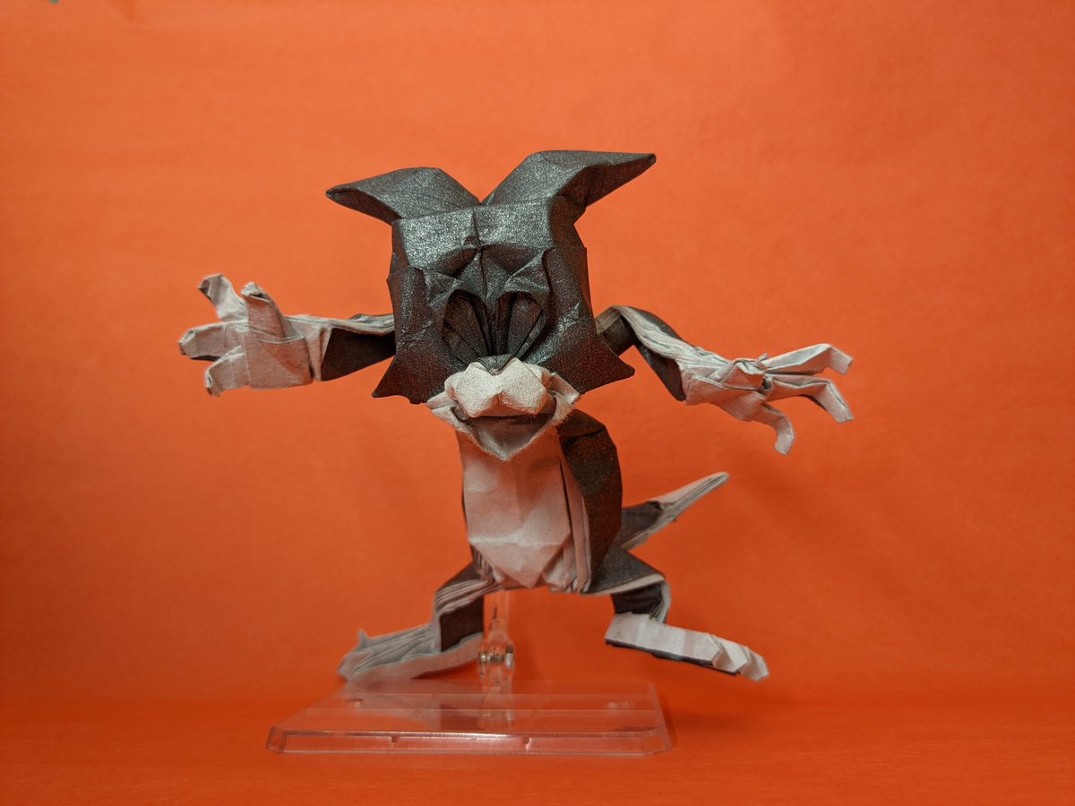 CIFP10's tweet photo. ■トム（トムとジェリー）

アニメ顔の再現がいい感じにできたと思う

#TomandJerry #origami #折り紙 https://t.co/ghdA0mFiXo
