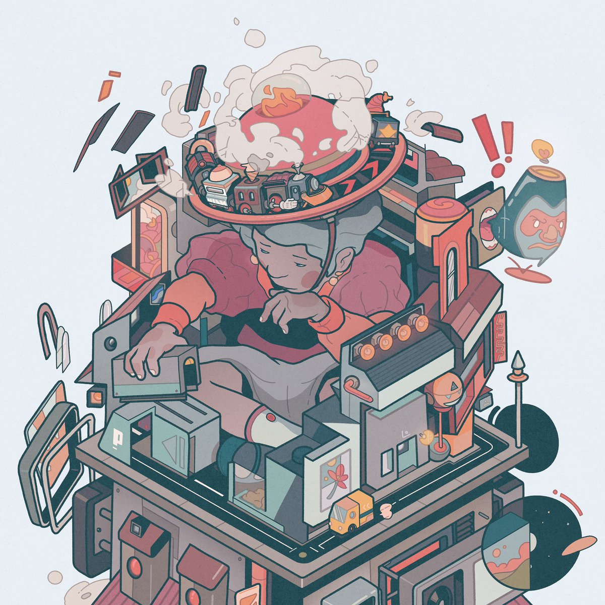 Inner City for <a href="/grossehalbuer/">Stefan Große Halbuer</a> awesome Curious Cabins collection!🦾