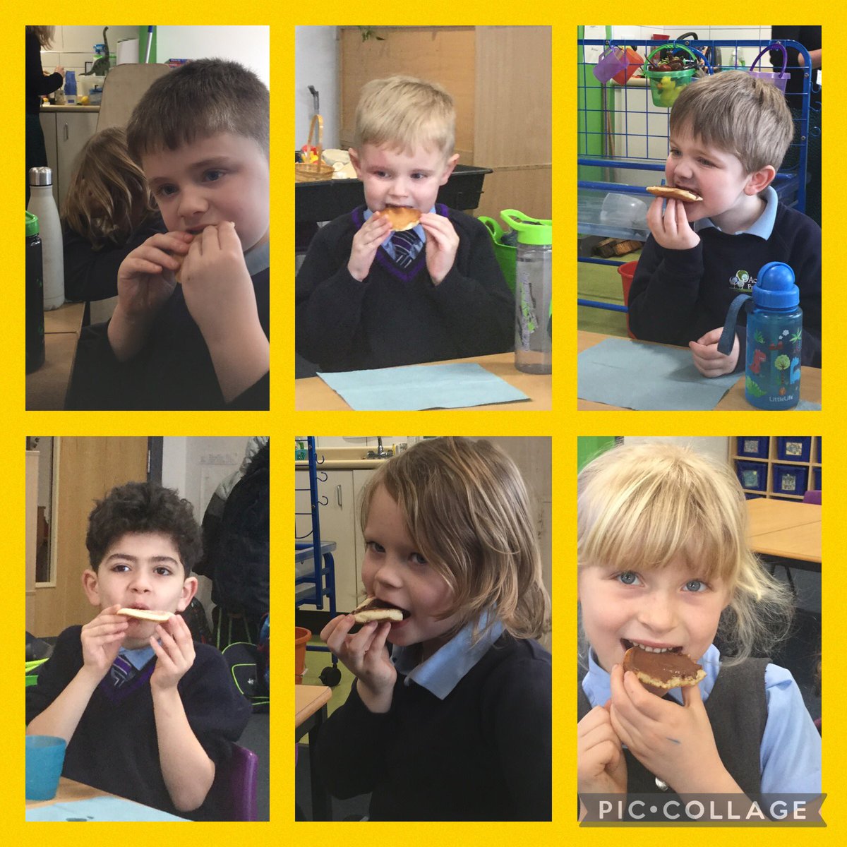 AHMrsGandMrsS's tweet photo. Pancake fun in Robins class this morning. Can you guess which topping was the most popular? 😂 @AcreHall https://t.co/ovQR2BQ8VL