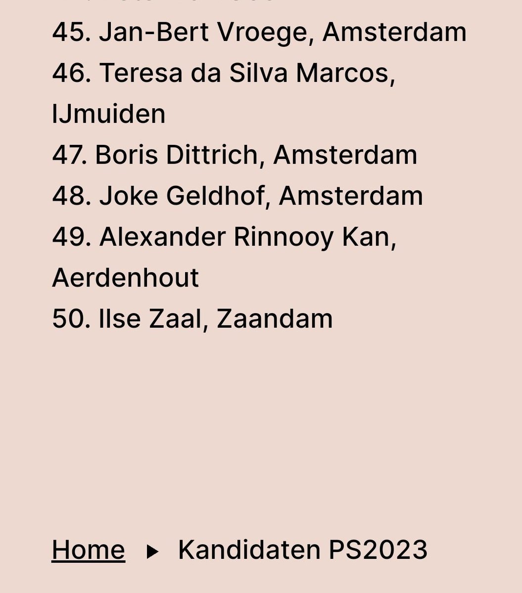 TeresaMMar's tweet photo. Zeer vereerd om als hekkensluiter op deze lijst @D66NoordHolland te mogen staan. Wel op plek #46, het nummer van mijn #scoutinggroep van weleer! #PS2023 #Waterschapsverkiezingen #StemopeenVrouw https://t.co/cxyQhCnp0N