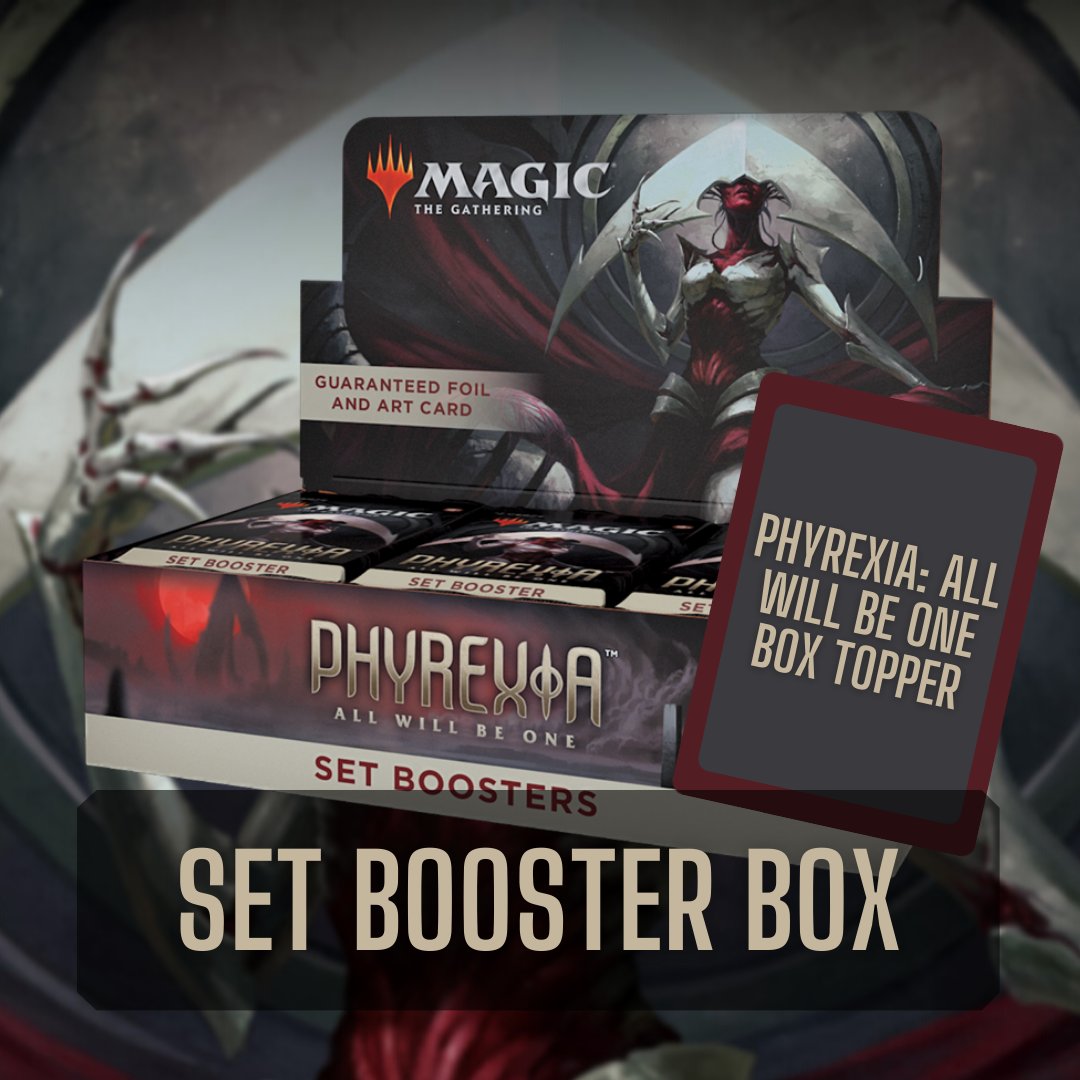 Giveaway!🎁

I will giveaway one Booster Box Phyrexia: All Will Be One.

The winner can choose if the box is in english or japanese. The winner will be picked on th3 5. March 23

To participate do this:

Follow + Retweet.

I ship international🌏

Good luck
#MTGPhyrexia