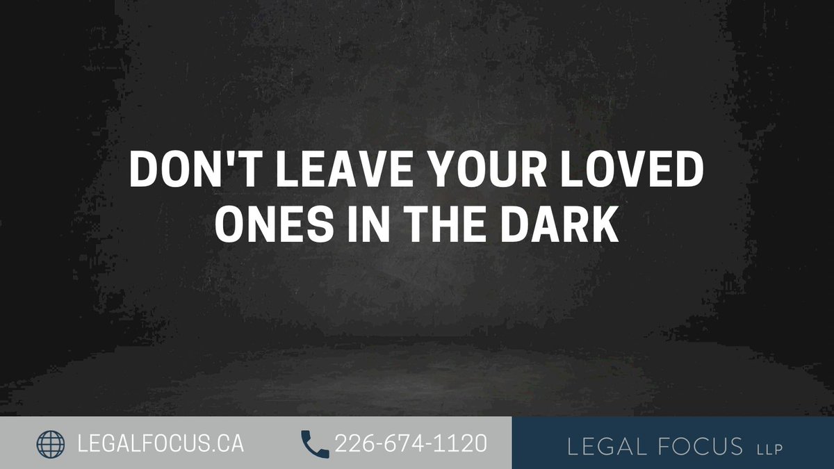 LegalFocusLLP's tweet photo. Don't leave your loved ones in the dark about your final wishes. A will can also appoint guardians for your minor children.

👉 DM us for all your legal needs.

✨Your Lawyers for Life

#yqg #wills #estate #family #ontario #lawyer #windsoressex #funeral #seniors https://t.co/xkfi1EQ37M