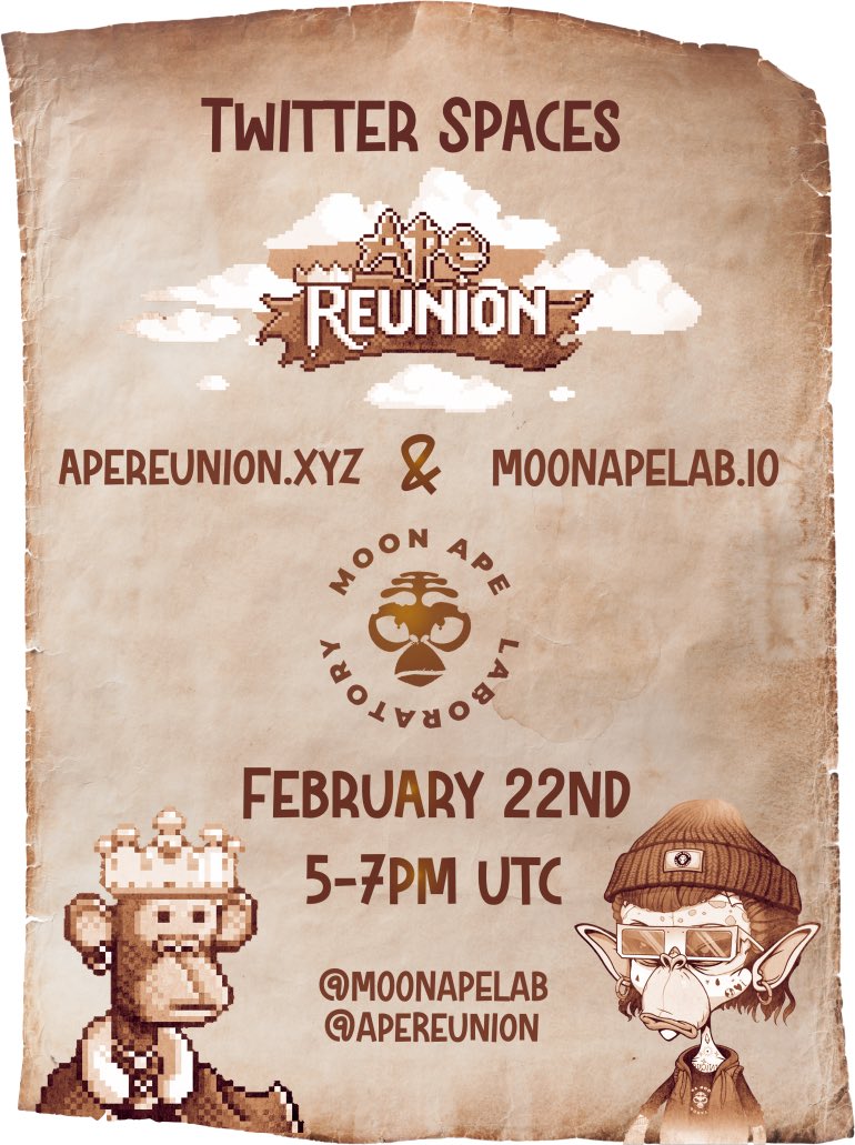MoonApeLab's tweet photo. One space, a whole ton of apes!

https://t.co/np6vr98bmv https://t.co/ORW6YsFD1Z
