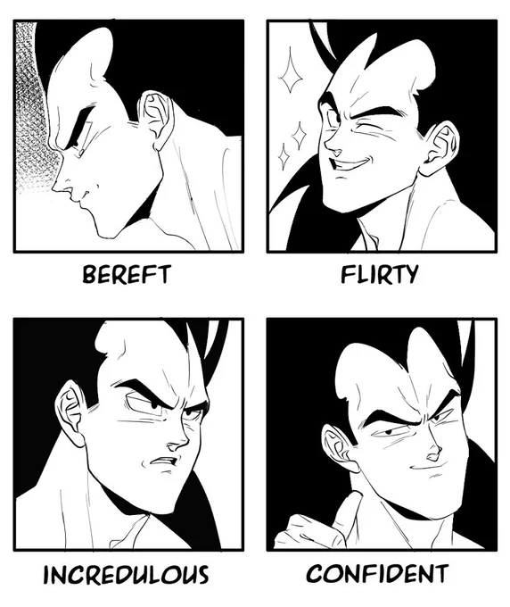 I wanted to try some of the "Essential expressions challenge" for Raditz x3 