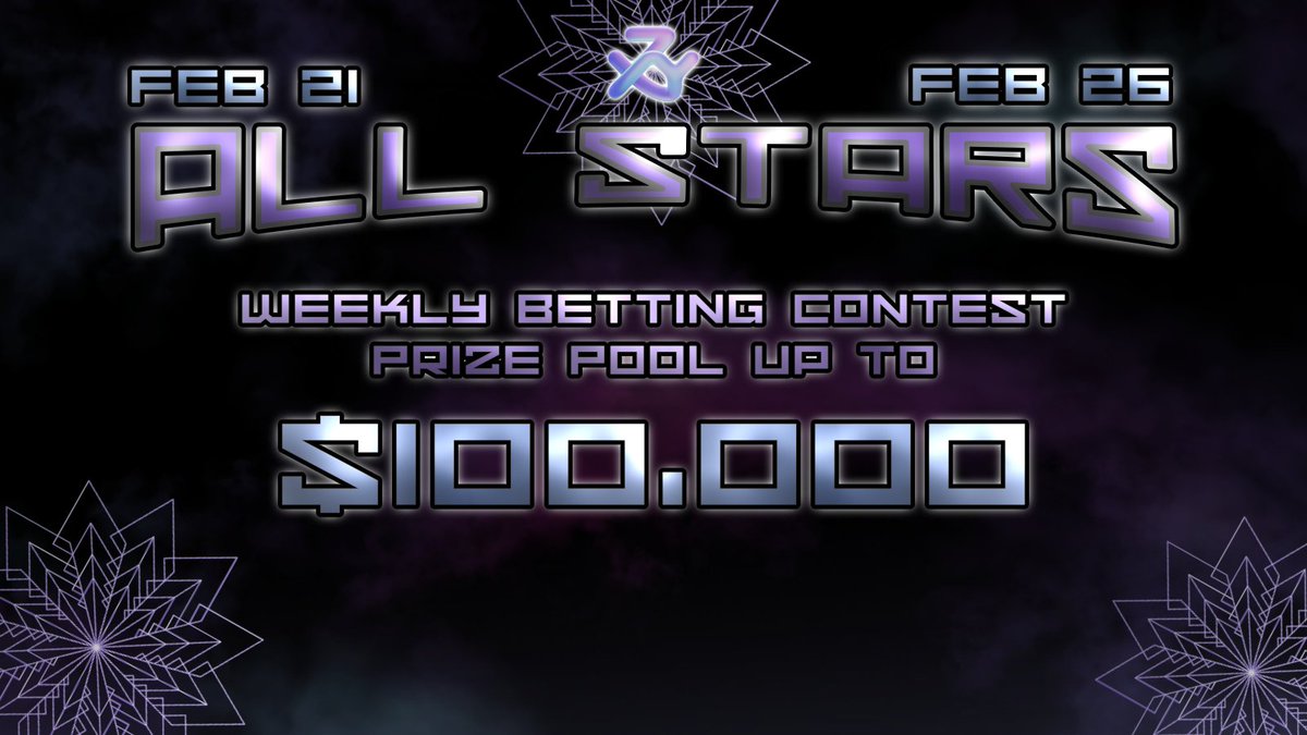 bookmakerxyz's tweet photo. 🚀XYZ All-Stars - Betting Contest is live!🚀

Our weekly betting contest is officially live🦾 with a prize pool up to $100,000! 

Win or lose - you will get a piece of the future @azuroprotocol airdrop with every bet! 

Lets break it down 👇👇 https://t.co/M3i4qk7vkd