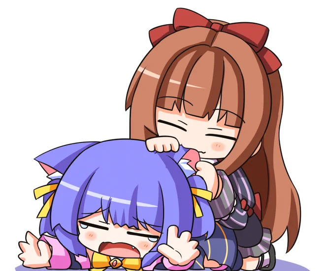 モグモグ…#ちぇり絵 #ルルンルーム 