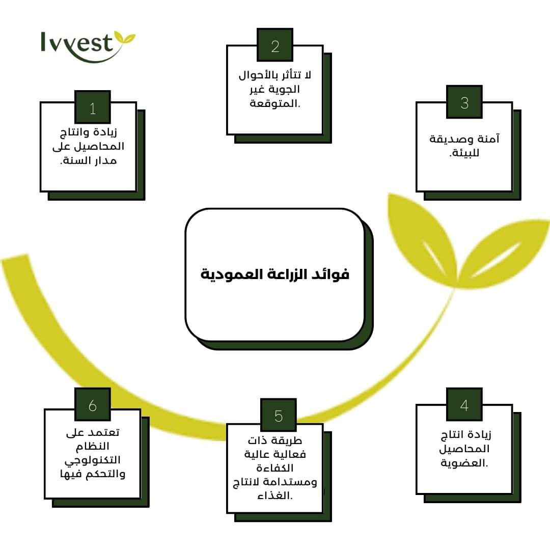 هناك العديد من الفوائد للزراعة العمودية إذْ يعمل الجمع بين التكنولوجيا وبيئة النمو الداخلي الخاضعة للرقابة على تحسين نمو النباتات وصحة المحصول،
ولتعرف المزيد إضغط على الرابط وإبدأ بقراءة المقال lnkd.in/dGmJpbHZ

#الزراعة_المائية #الزراعة_الداخلية #تكنولوجيا_الزراعة