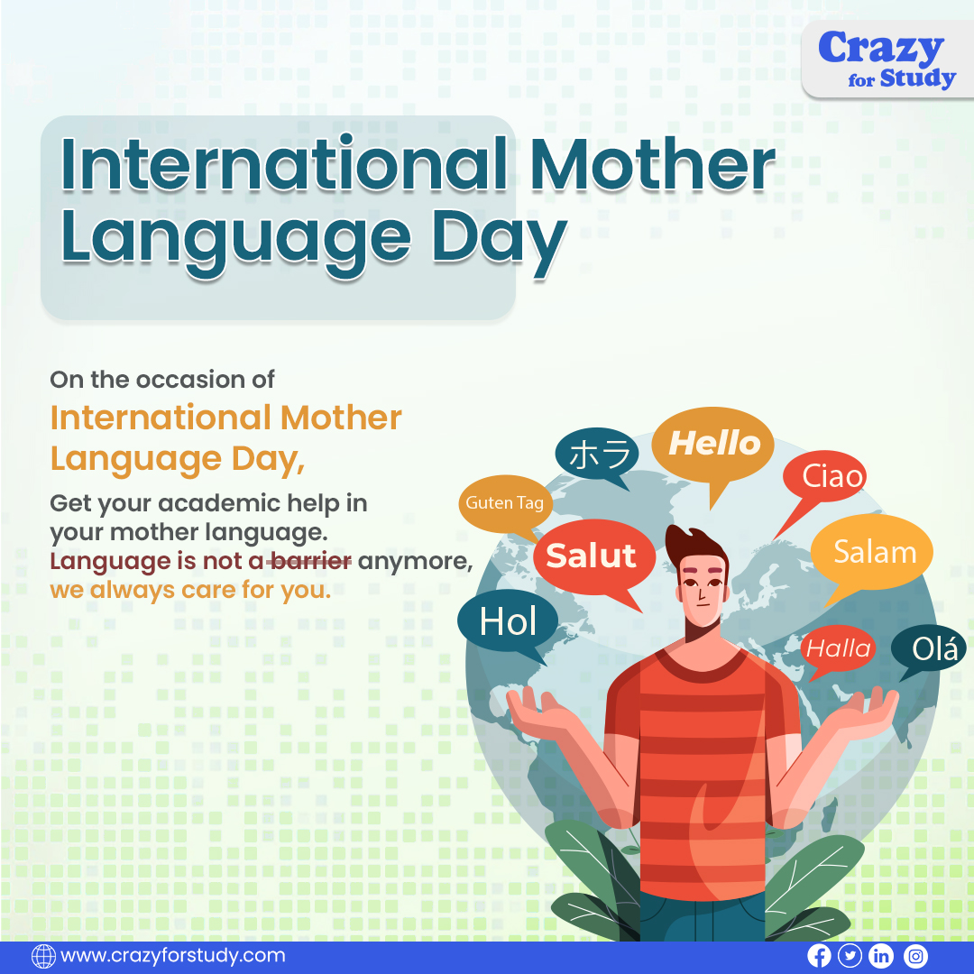 CrazyForStudy1's tweet image. Happy International Mother Language Day! We celebrate the language and culture of your motherland.
we always care for you with the best possible service and support.
.
.
.
.
#PresidentsDay #tuesdayvibe #LANGUAGE #textbook #support #Putin #culture #happy #Tuesday #morningseks