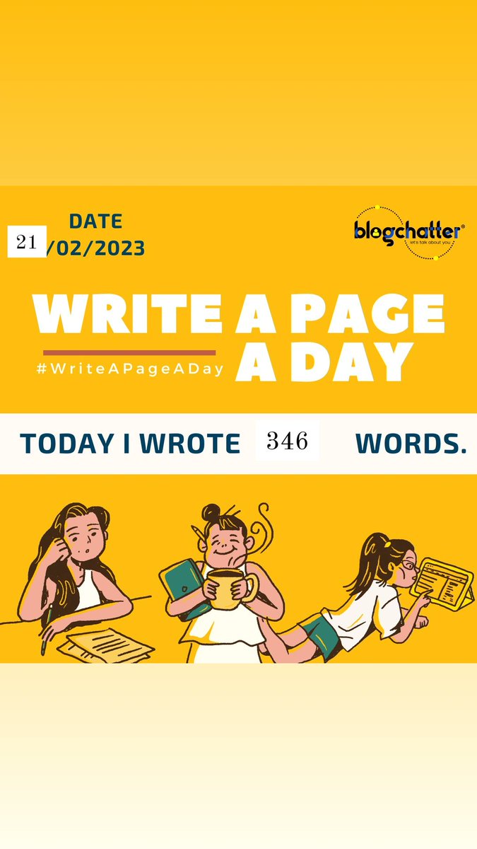 BediSimrit's tweet photo. @blogchatter 
#WriteAPageADay https://t.co/HuQ01VILxS