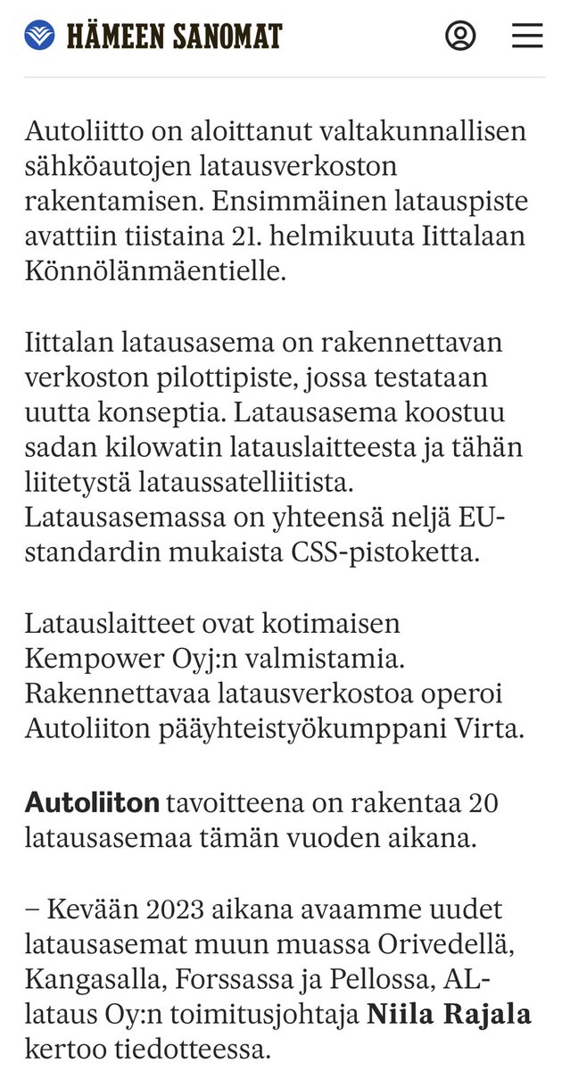 Nissse's tweet photo. #autoliitto ensimmäinen #sähköauto latausasema aukesi #iittala ’ssa. https://t.co/mjUXujSXzL