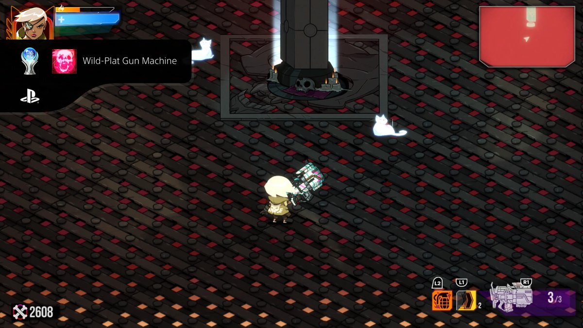 burugudaze's tweet photo. Wildcat Gun Machine
Wild-Plat Gun Machine (PLATINUM)
#PlayStationTrophy #PS5Share, #WildcatGunMachine
トロコン！
弾幕アクションシューティング。難易度高めだけど、連続回避出来れば完全無敵なので作業感があったかな。ラスボスは回避不可なので大変だった。
12時間で一生分のL1押したと思う。 https://t.co/I25BG8uTQM
