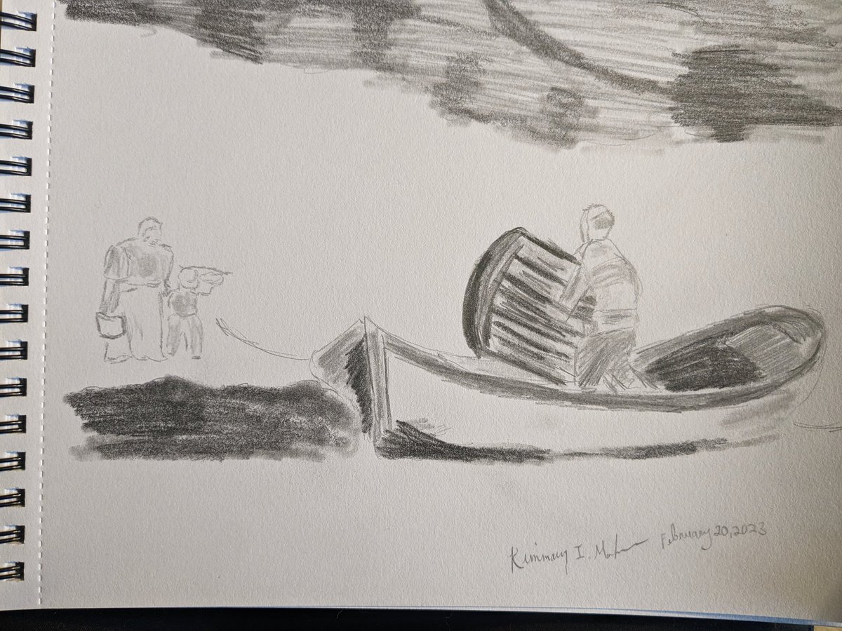 ArtistKimmary's tweet photo. A 10 minute sketch yesterday morning while teaching my students about the artist George Luks. I love our discussions!

#arthistory #georgeluks #outschool #art #pencildrawing #sketch #ArtistOnTwitter https://t.co/Ig0C5Iir6t