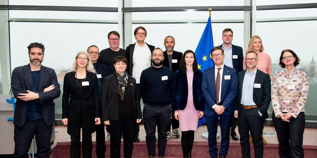 GabrielMariya's tweet photo. 💬Culture & creative sectors shape our minds. It’s time to act & unlock their potential!
Cooperation, innovative spirit, sustainability👉3 goals for stronger joint actions, to empower a pan-🇪🇺 #ecosystem.
Insightful 1st meeting of the🆕roundtables🤝cult’ & creative actors. https://t.co/DCOTejYiDV