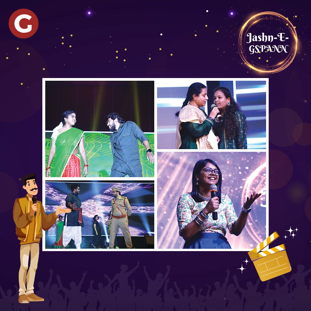 gspanntech's tweet photo. This week, we took the #JashnEGSPANN #celebration to #Hyderabad.
The pearls of #GSPANN showcased their talent and were rewarded for their excellence at work.
https://t.co/YGoLJnmbRh
#GSPANNEvent #GSPANNAnnualDay #AnnualDayCelebration #LetsCoCreate #CoCreatingMemories https://t.co/SahFqpza2n