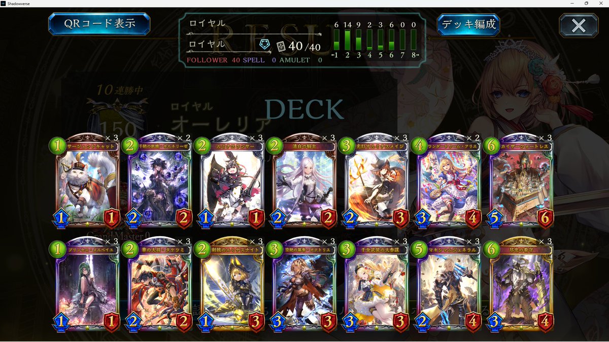 ftsv5's tweet photo. 指揮官ロイヤルで12連勝しました～！ https://t.co/z1Ceg72Kp9