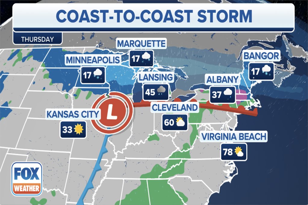 New York Post on Twitter "Coasttocoast winter storm to blast