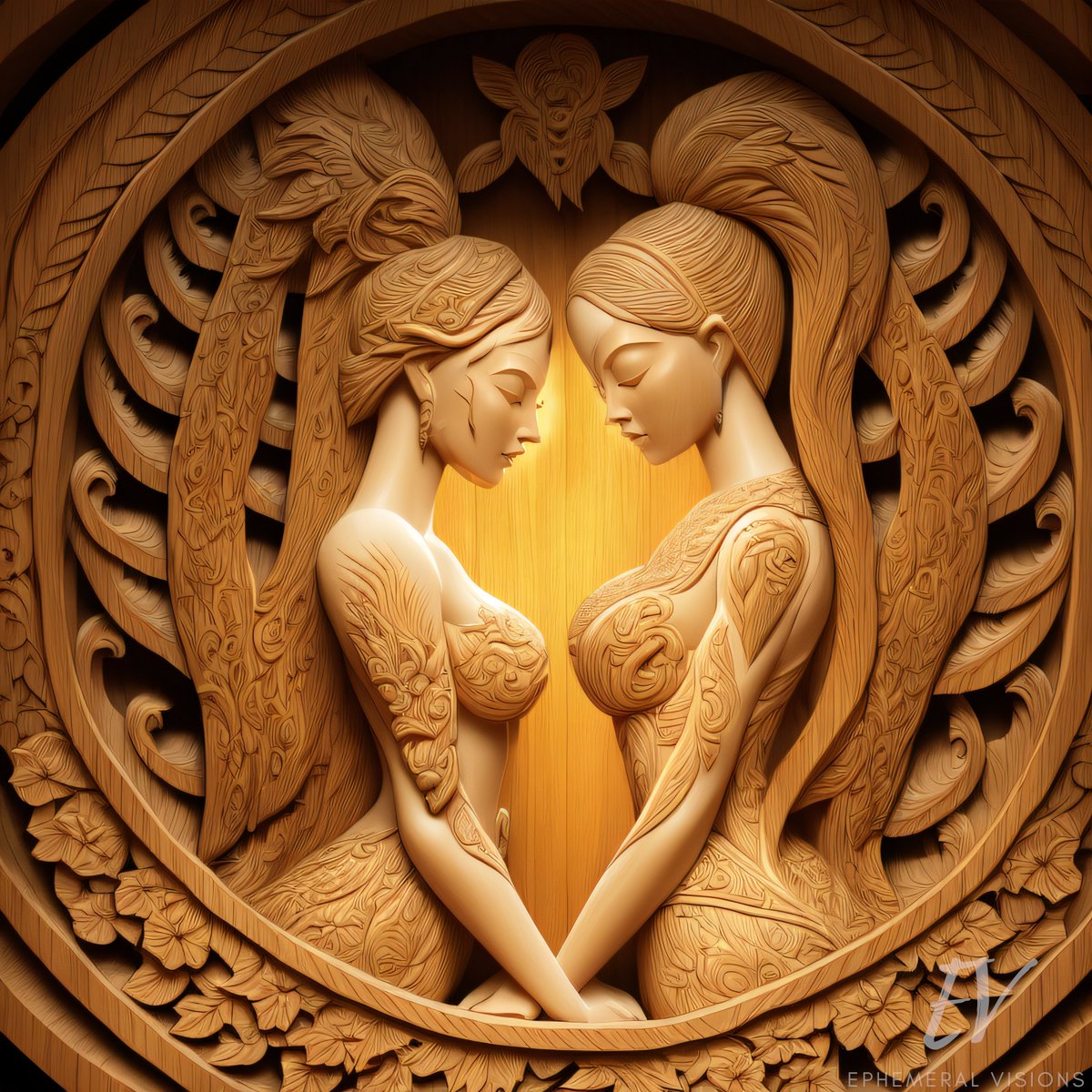 The weekend is for lovers, carved into wood and made immortal.

#carving #carvingart #woodcarving #woodcarvingart #woodcarvingartist #woodcarvinglove #lovers #love #loveislove #lover #loveyourself #loveisintheair #loveart #loveartwork #aiartlove #aiartlover #stablediffusion