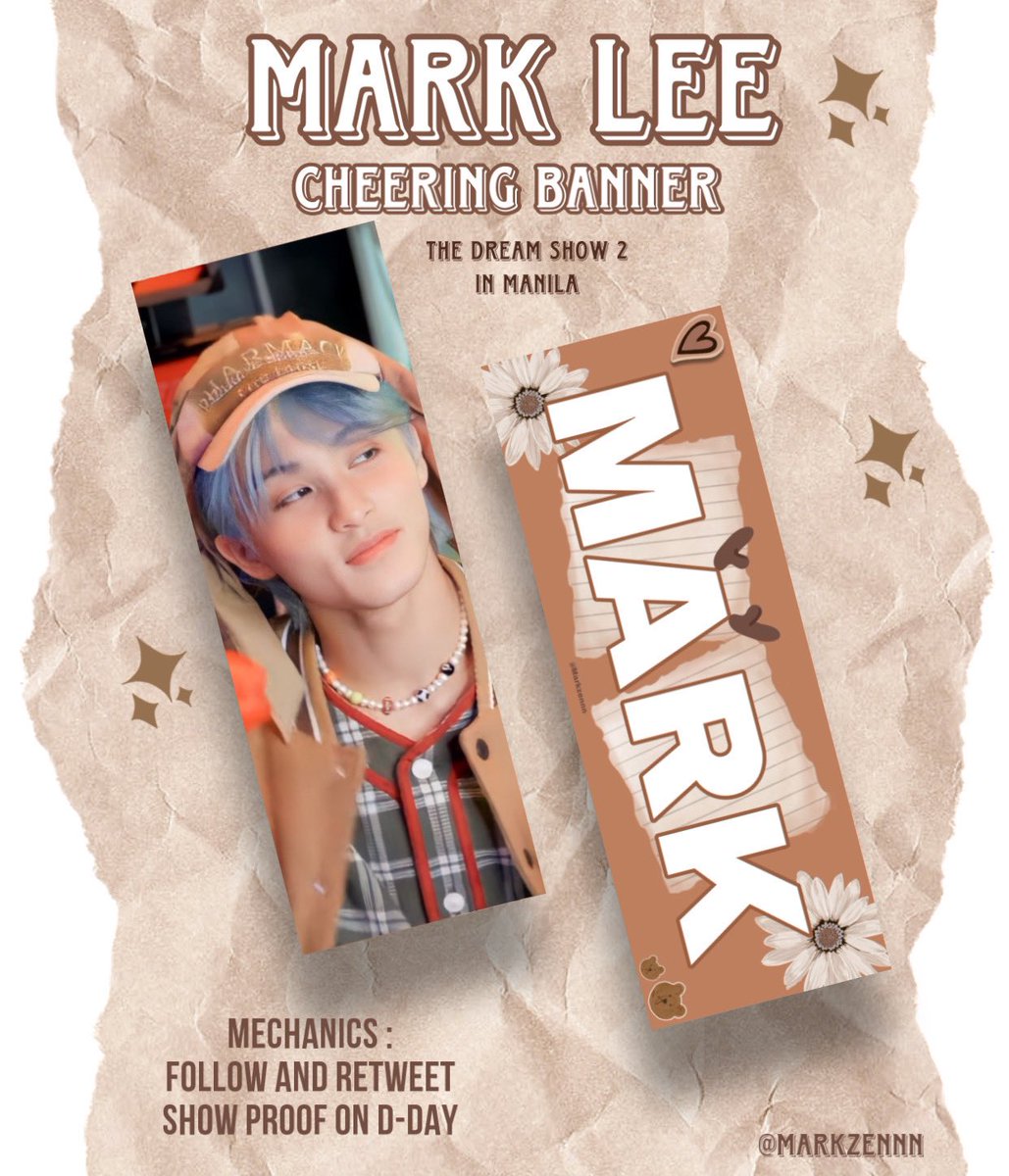 Markzennn's tweet photo. THE DREAM SHOW 2 : In a Dream in MANILA ( TDS2 )

 🐯 MARK LEE BANNER GIVEAWAY 🐯

Donation link : https://t.co/7y488WC0dm

 #MarkManilaInYourHeart
#TheDreamShow2inManila #TDS2inMNL  #TDS2inManila
Cr. tuan.carus https://t.co/DDCoZsIhPw