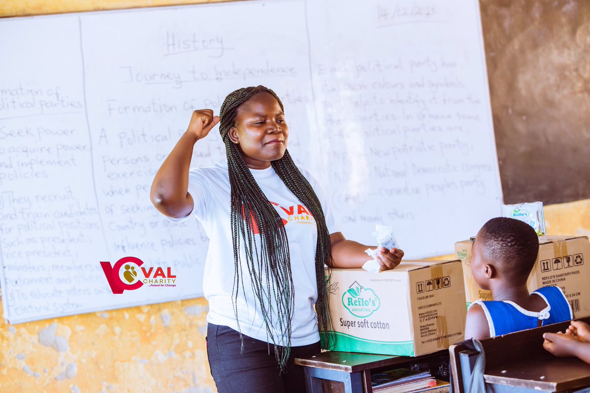 Fifth School Asene Presby Primary 
3 cartons of sanitary pads 

Do you know that some skip school because of their menses?
Do you know some sleep with men just to afford sanitary pads?
#padagirl #padagirlcampaign #thevalentinesproject #girlpower #poised4change #SDGs #valcharity