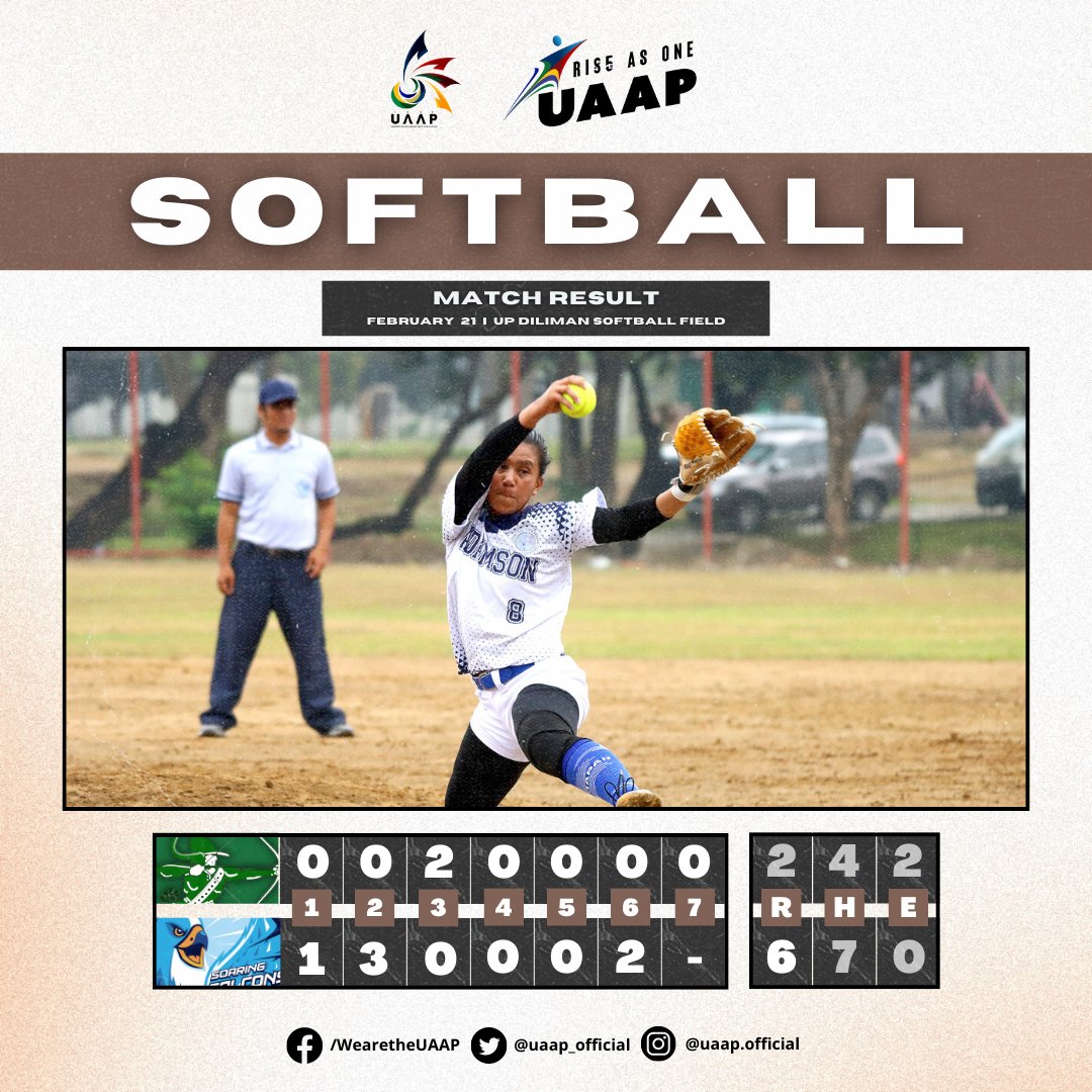 The UAAP on Twitter "UAAPSeason85 Softball Tournament Results