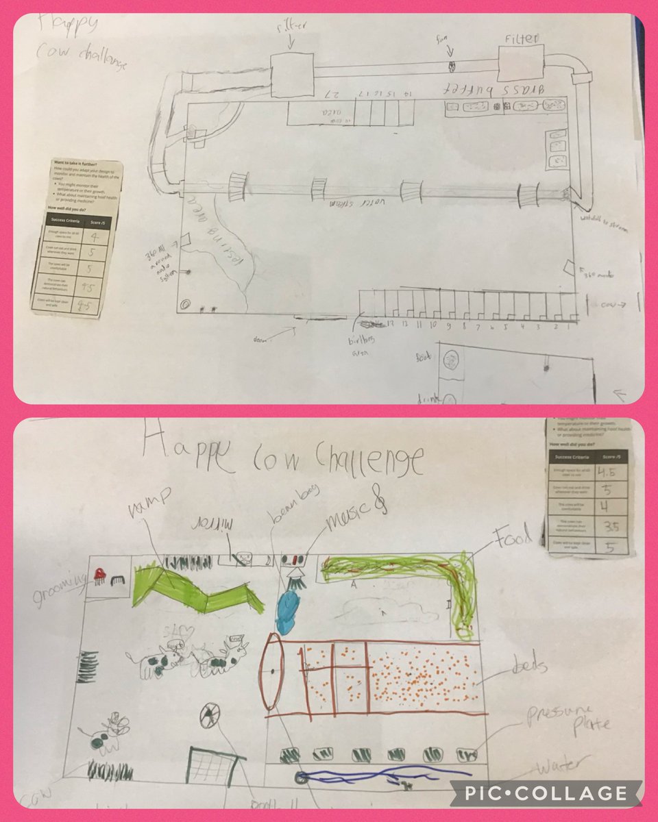SchoolCrombie's tweet image. Farmvention, session 3. Interdisciplinary Learning, incorporating and transferring skills to Ask, Imagine, Plan, Create a Happy Cow Living space while following criteria. @EngEduChallenge 
#EngEduChallenge
 #communication #engineeringprinciples #mathematics #EngEduFarmvention