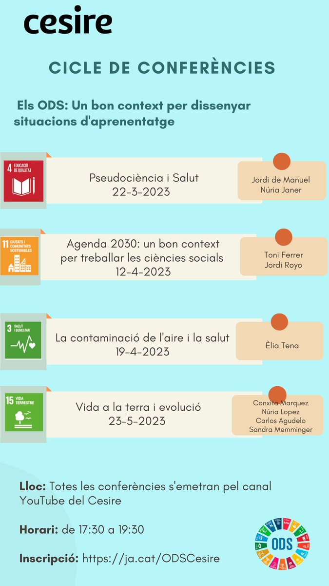 cesirecat's tweet photo. 📢Nou cicle de conferències al @cesirecat.
👉https://t.co/mXJJYGbQFP
Inscriu-te, t'esperem!!! https://t.co/f2v16r0aNZ