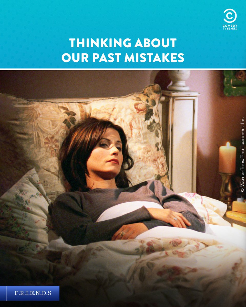 ComedyCentralIn's tweet photo. When you get hit by the bad old days 😪
Catch #Friends S1-10, Mon-Fri at 7 PM only on #ComedyCentral.
#FriendsTV #FriendsOnComedyCentral #ComedyCentralIndia #FriendsMemes #Monica #PastMistakes #MonicaGeller #Mistakes #LifeMistakes https://t.co/PdHFKe31Rg