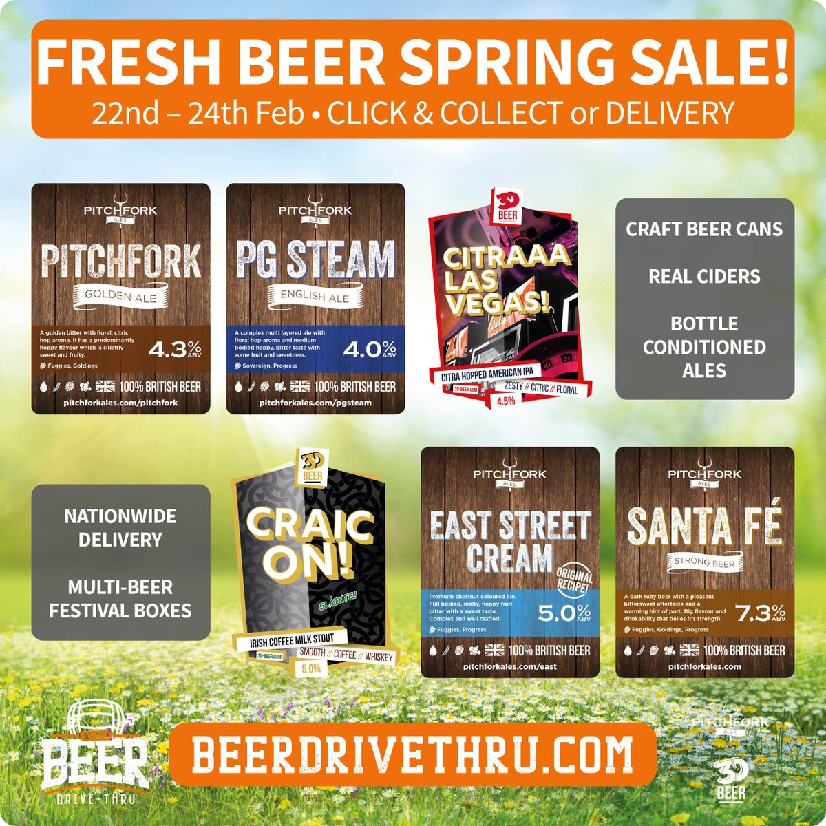 Have you seen this? Get over a tenners worth of craft beer cans completely FREE with any order over £35. Click on through to ---&gt; bit.ly/3w6cMlc now and place your order for delivery or collection, simple eh?!